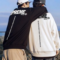 슈프림 남자 여자 공용 오버핏 맨투맨_293 크루넥 루즈핏 (빅사이즈)