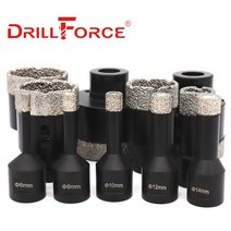 코아드릴 함마 엔진 건식 피셔Drillforce-M14 스레드 드릴링 코어 비트 구멍 톱 도자기 타일 대리석 석재, 06 16mm