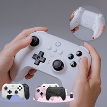 8BitDo 얼티메이트 컨트롤러 무선 게임 컨트롤러/무선 조이스틱 패드/충전독포함/ 스위치 닌텐도 PC, 화이트2.4G