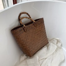 토트 여름 라탄 백 왕골 여성 대용량 가방