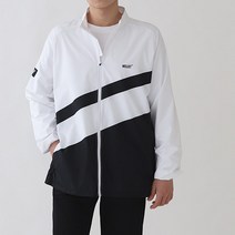 [웰리스트] 남성 골프연습복 아노락 투톤 생활방수 바람막이자켓 풀집업(집업)
