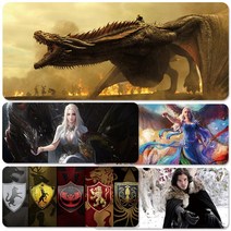 YN 왕좌의게임 마우스패드 장패드 모음 게이밍 캐릭터 애니 굿즈 주문제작 스타크 라니스터 존스노우 대너리스, 사이즈 900x400mm 두께 4mm, 옵션01 왕좌의게임 마우스패드 장패드