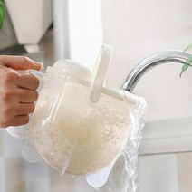 자동 쌀세척 통 쌀세척기 쌀세척통 현미 쌀 세척 믹싱볼 바가지 쌀대야