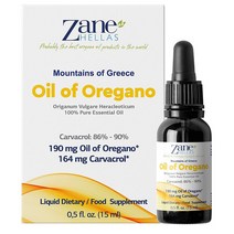 제인 헬라스 오레가노 오일 15ml 카바크롤 Zane Hellas 190 mg Oregano Oil-164 mg Carvacrol per Serving, 1