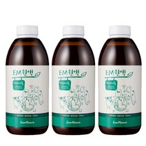 [이엠코라존] EM원액 (500ml) 3개 복합미생물제제 유용미생물 발효종균, 500ml*3