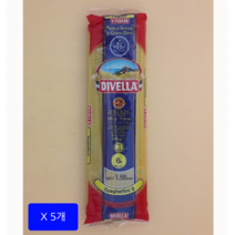 디벨라 스파게티니 9호 500gx5개 까르보나라 파스타면 홈베이킹 봉골레, 5개, 500g