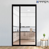 아이지도어 중문 스윙도어 비대칭 양개형 현관 중문 아파트(초슬림 여닫이 양방향 오토댐퍼), 4.미스트_강화유리(+5만원), 2.민자우드고시(+5만원), 2.불소도장 3도코팅 화이트(+7만원)