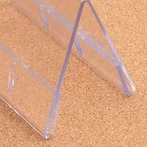 가로형 양면쇼케이스 높이70MM 6종 택1 NFC RFID태그 카다로그꽂이 ESL 회전안내판 이지포스 안내문만들기 가격표 테이블스탠드, 200x70mm