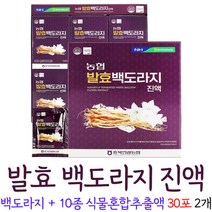 농협 도라지진액 발효 백 도라지 즙 액기스 쇼핑백증정, 2개, 30포