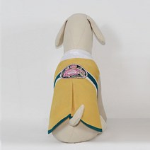 금동이 펫 GM007 노랑둥근꽃패치 강아지 고양이 애견 한복, S