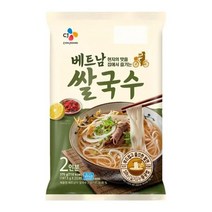 CJ 베트남 쌀국수 2인분 가족 부모님 직장인 주말 점심 저녁 홈파티 홈캉스 혼밥 간편식 식사대용 해장 국물 375g, 3개