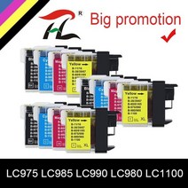 lc985 lc-985 lc985bk lc985c lc985m lc985y 형제용 dcp-j140w 145c 165c 195c 197c 385c 390cn mfc-j265w 프린터, 3세트