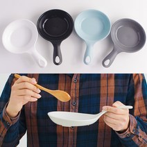 손잡이 앞접시 먹방 멜라민 디저트 브런치 캠핑 샐러드 사각 분식집 간식 빵접시, 01-손잡이 앞접시 그레이 (대)