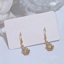 이리스비 여성용 925은침 고급 모던 물방울 귀걸이