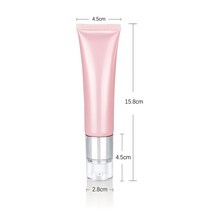 로션용기 화장품용기 플라스틱용기50ml Pink Plastic Refillable Soft Bottle 50g Squeeze Tube Cosmetic M, 12 12