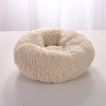 강아지 산소방슈퍼 소프트 개 침대 플러시 고양이 매트 대형견 래브라도 하우스 라운드 쿠션 애완 동물 제, 12 Warm White_07 100CM