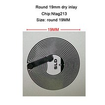13.56Mhz hihg 주파수 NFC RFID 드라이 인레이 mifare 초경량 EV1 NTAG213 iso4443A ISO15693 소형 15mm r, 02 19mm inlay NTG213
