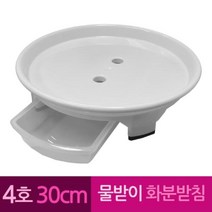 윈지커머스_221102 [WINZI_몰] 소품진열대 서랍화분대 걸이용화분진열대 원형화분대, 물받이 플라스틱 화병 화분 받침 4호 30 cm, JMOC_단일옵션