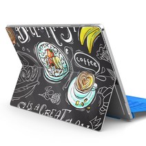 igsticker Surface pro7 (2019) pro6 pro2017 pro4 전용 스킨 씰 표면 노트북 노트북 커버 케이스 필름 스티커 액세서리 보호 009616 카페 유행 칠판