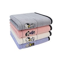 송월타월 스누피 프렌즈40 수건 140g 30수 면사, 핑크, 8개