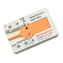 ZLD 2x 플라스틱 타이어 트레드 측정기 및 SUV 0-20mm