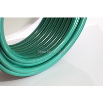 컨베이어벨트 전동 미니 컨베이어 벨트 10meters 직경 6mm 녹색 PU 라운드 산업용 동기 구동