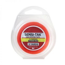 가발 테이프 양면 접착 레드 3 야드 SENSI-TAK 머리 헤어 가발 (1.27cm 1.9cm 2.54cm)