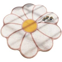 원형 러그 꽃 매트 미니 아이방 침대 예쁜 디자인