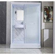 간이 샤워 부스 화장실 글램핑장 슬라이드 바 건식, 상세 페이지 참고, 1.4x1.1m (화장실 없음)