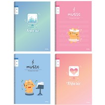 1200 초등 슬림 음악노트 12179 IB, 색상/디자인랜덤