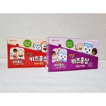 브레드이발소 키즈홍삼 어린이 음료 사과&당근 10입+포도&야채 10입 홍삼음료