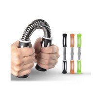 일자형 근력 가슴 완력기 스프링 왈력기 복근 상체 운동 기구, 그린