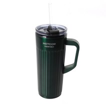 핫콤 뉴트로 텀블러 보온 보냉 머그컵 520ml HCM-055, 매트그린