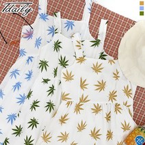 티데일리 메이플 리본 나시 원피스 여성 뒷트임 여름 민소매원피스