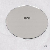 스튜디오 사진 소품 촬영 파티 INS 스타일 아크릴 거울 배경 화장품 보석 액세서리-45, Silve roundr18cm