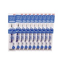 MITSUBISHI Pencil 미쓰비시 연필 젤 볼펜 교체 심지 Uniball One 0.5 Blue 10 Hako UMR05S.33, 1개, 상품명참조