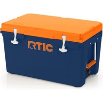 알틱 RTIC 45 QT 45L 하드 쿨러 휴대용 아이스박스 네이비, Navy/Orange, 45 Quart