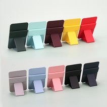 핸드폰 부착형 카드지갑 카드 수납 카드케이스 홀더 폰스탠드 거치대 포켓 교통 아이폰 삼성 플립5, 블랙, 1개