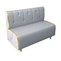 업소용 음식점 디자인의자 등받이 소파 붙박이의자, 레이크블루 1.2m