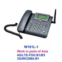 심슬롯 무선 음성 통화 라우터 4G VoLTE 와이파이 핫스팟 광대역 고정 전화 데스크탑, 03 W101L-1-Black