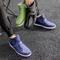 비올때 신는 신발 패션화 성인 발목 장화 레인 부츠 눈올때 첼시 우화 예쁜 할때 방수 귀농장비 남성, 본상품선택, 네이비_250mm, 본상품선택