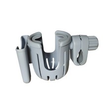 까사드로잉 2in1 유모차 컵홀더 스마트폰 휴대폰 거치대, 컵홀더 (휴대폰 거치형-그레이)