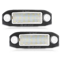 링라이트흰색 후면 테일 번호판 전구 볼보 C30 C70 S80 V70 S40 V50 S60 V60 XC60 XC90 자동차 어셈블리, 한개옵션0
