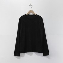 잇진 여성 베이직 무지 스탠다드핏 긴팔 티셔츠
