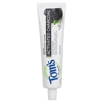 Toms of Maine 천연 충치 예방 치약 불소 함유 활성탄 페퍼민트 133g(4.7oz) [관부가세 포함] 98497, 4.7 온스