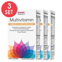 GNC [3개 SET] 여성용 울트라 메가 에너지 메타볼리즘 180정 Womens Ultra Mega Energy Metabolism (180cts), 1