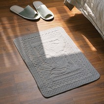 DJAGSO 홀스 퀸트 발매트 3color, 그레이