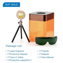 레이저각인기 마킹기 레이져 조각기 커팅기 3d 프린터 레이저 휴대용 미니 레이저 조각, 우리를, 슈트 골드