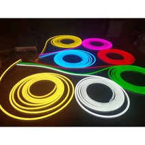 led 네온사인 1cm 컽, 오엔 (6지*12mm)/5M/DC12V/1cm컽
