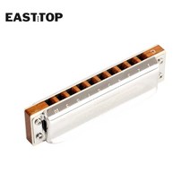EASTTOP PRO10 하모니카 음악 악기 C 10 홀의 열쇠 Chromatic Instrumentos Musicales Competitive, [12] Db